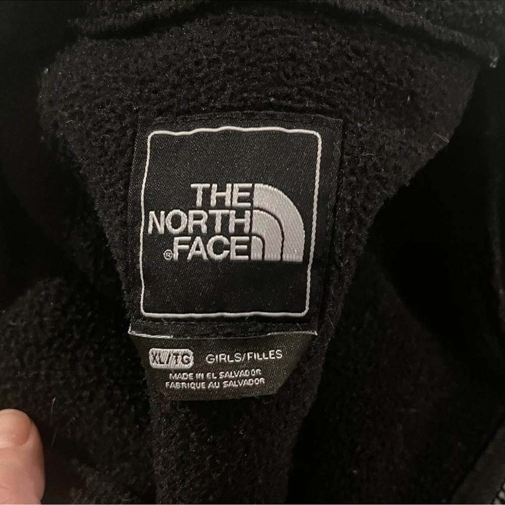 The North Face Girls XL Black Denali Fleece Insulated Full-Zip Jacket - Picture 5 of 5